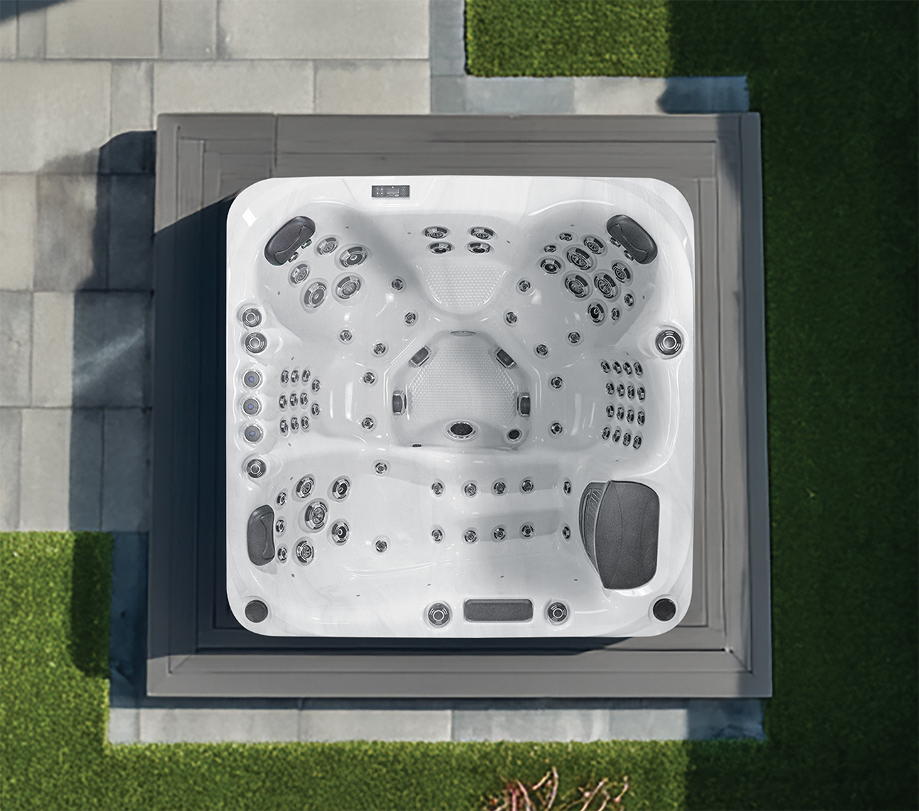 Palma Hot Tub overhead spa view