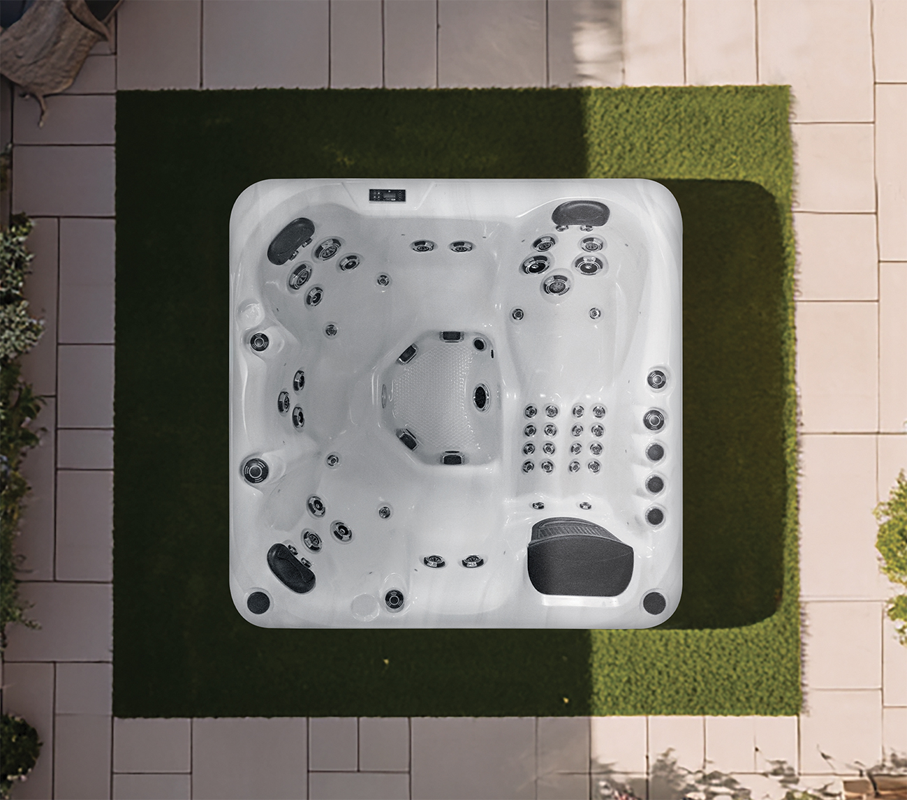 Refresh Hot Tub overhead spa view