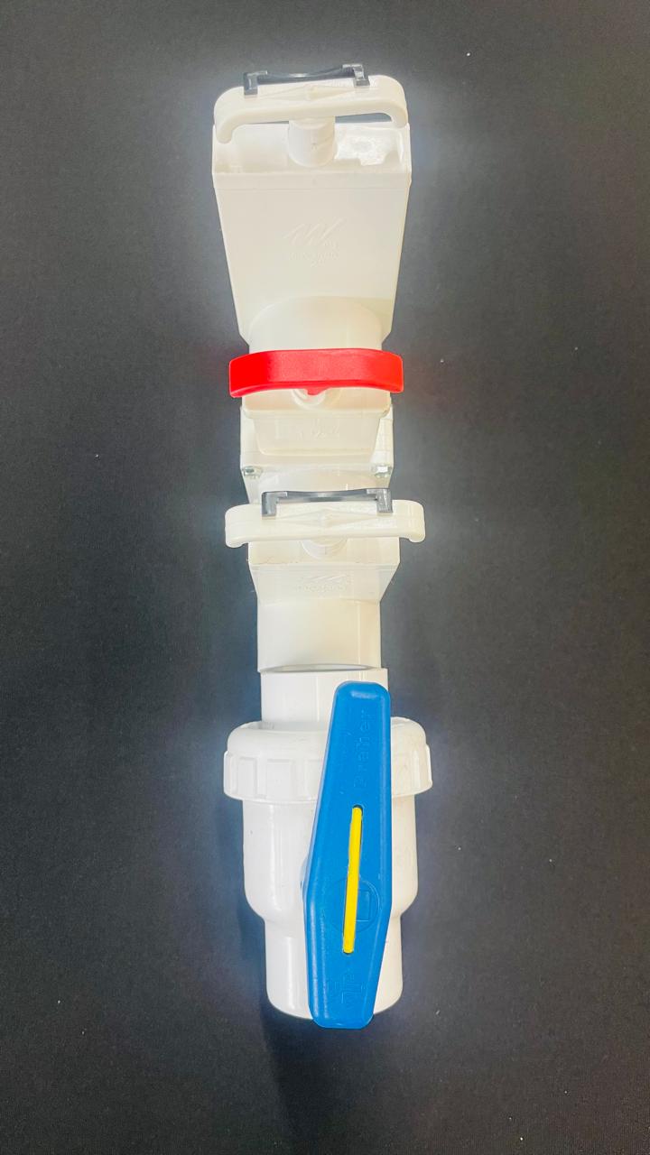 Spa plumbing valve assembly available from The Hot Tub Specialists in Edmonton